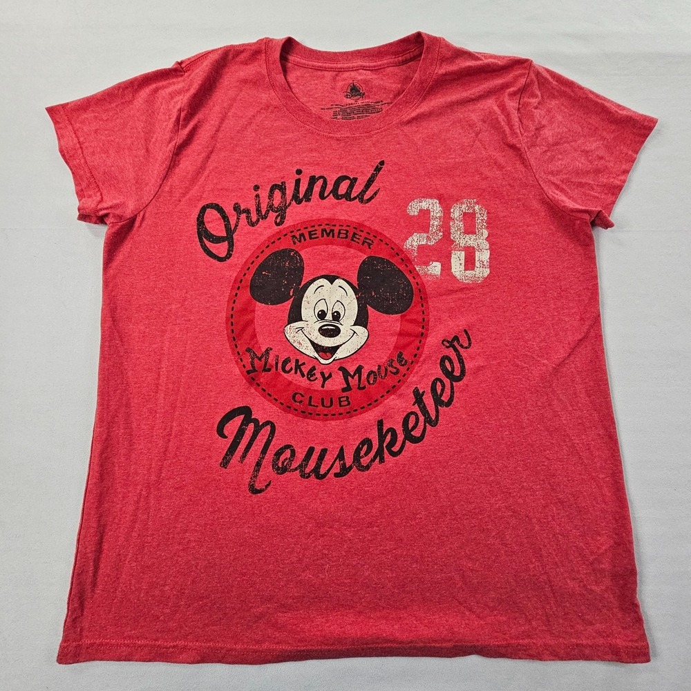 Mickey Mouse Original Mousketeer Red Short Sleeve T-Shirt Women's XL